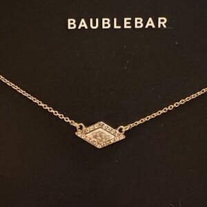 New BaubleBar Gold Tone Necklace  Pendant